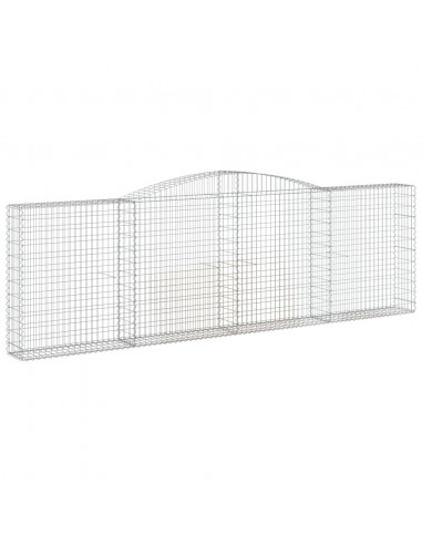 Cesti Gabbioni ad Arco 15 pz 400x30x120/140 cm Ferro Zincato