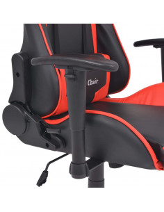 Sedia da Ufficio Racing Reclinabile in Pelle Sintetica Rossa