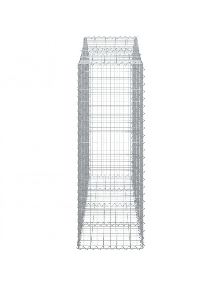 Cesti Gabbioni ad Arco 50 pz 200x50x140/160 cm Ferro Zincato