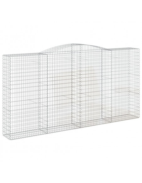 Cesti Gabbioni ad Arco 9 pz 400x50x200/220 cm Ferro Zincato