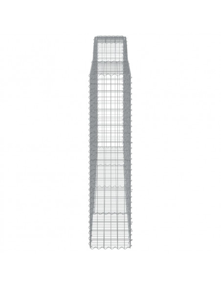 Cesti Gabbioni ad Arco 9 pz 400x50x200/220 cm Ferro Zincato