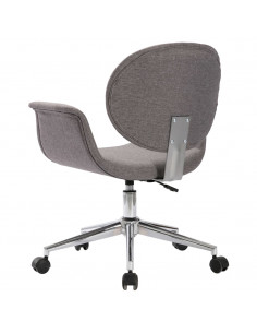 Sedia da Ufficio Girevole Grigia in Tessuto