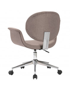 Sedia da Ufficio Girevole Grigio Talpa in Tessuto