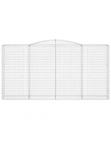 Cesti Gabbioni ad Arco 10 pz 400x50x200/220 cm Ferro Zincato