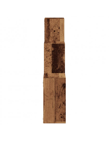 Mensole Cubo Parete Legno Antico 68x15x68 cm Legno Multistrato