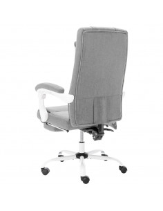 Sedia Massaggiante da Ufficio Grigia in Tessuto