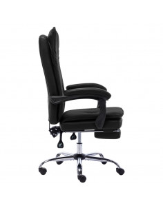 Sedia da Ufficio Nera in Similpelle