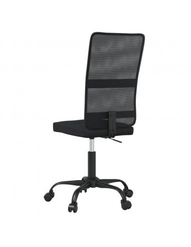 Sedia da Ufficio Nera in Tessuto a Rete