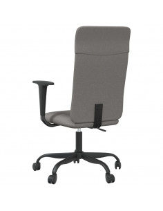Sedia da Ufficio Regolabile Grigio Scuro in Rete e Similpelle