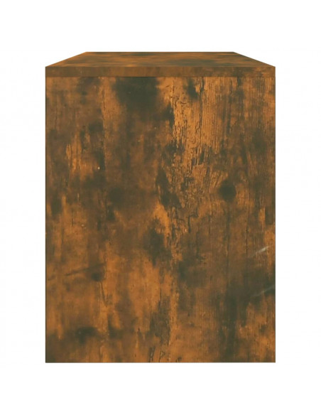 Sgabello da Toeletta Rovere Fumo 70x35x45 cm Legno Multistrato