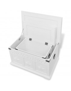 Set 2 Pezzi Cassapanche Bianche