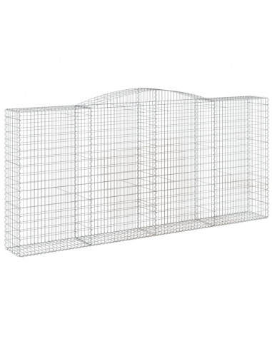 Cesti Gabbioni ad Arco 9 pz 400x50x180/200 cm Ferro Zincato