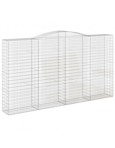 Cesti Gabbioni ad Arco 7 pz 400x50x220/240 cm Ferro Zincato