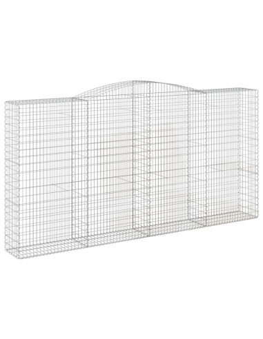 Cesti Gabbioni ad Arco 8 pz 400x50x200/220 cm Ferro Zincato