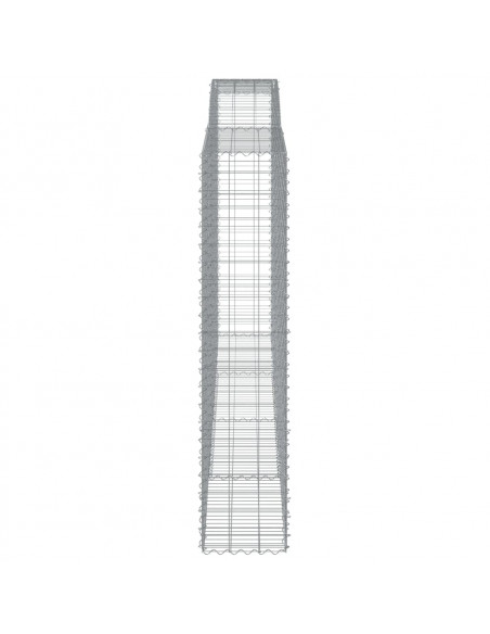 Cesti Gabbioni ad Arco 10 pz 400x50x220/240 cm Ferro Zincato