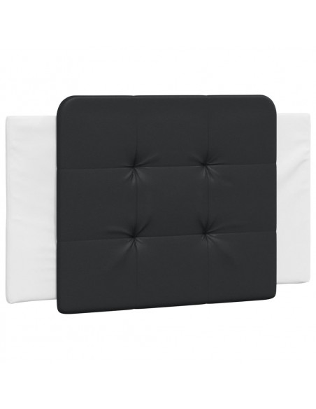Cuscino Testiera Nero e Bianco 80 cm in Similpelle