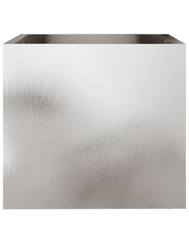 Fioriere 2 pz Argento 32x30x29 cm in Acciaio Inox