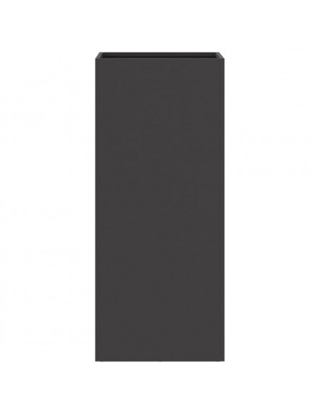 Fioriera Nera 32x27,5x75 cm in Acciaio Laminato a Freddo