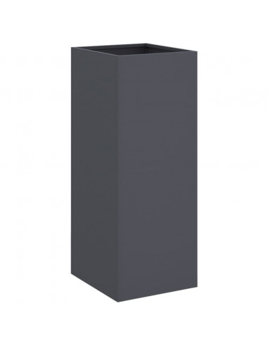 Fioriera Antracite 32x27,5x75 cm in Acciaio Laminato a Freddo