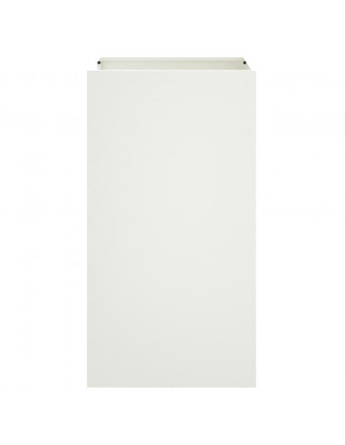 Fioriera Bianca 42x38x75 cm in Acciaio Laminato a Freddo