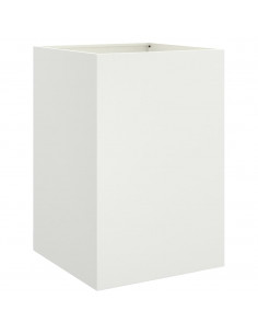 Fioriera Bianca 52x48x75 cm in Acciaio Laminato a Freddo 2