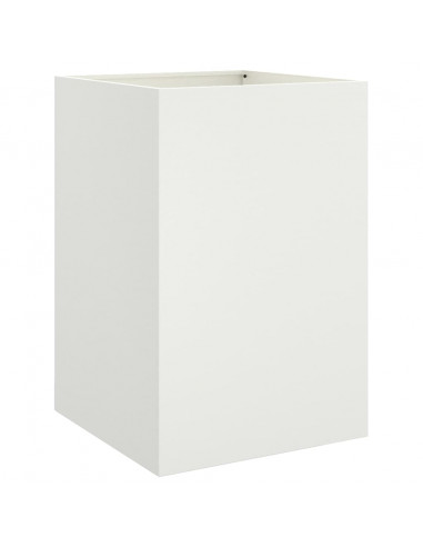 Fioriera Bianca 52x48x75 cm in Acciaio Laminato a Freddo