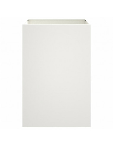 Fioriera Bianca 52x48x75 cm in Acciaio Laminato a Freddo