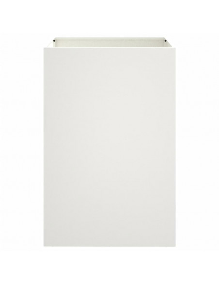 Fioriera Bianca 52x48x75 cm in Acciaio Laminato a Freddo