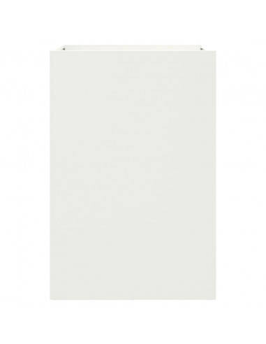 Fioriera Bianca 52x48x75 cm in Acciaio Laminato a Freddo