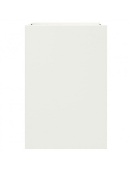 Fioriera Bianca 52x48x75 cm in Acciaio Laminato a Freddo