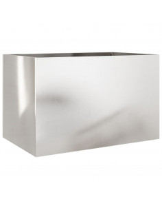 Fioriera Argento 62x40x39 cm in Acciaio Inox 2