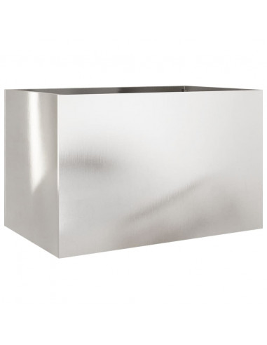 Fioriera Argento 62x40x39 cm in Acciaio Inox