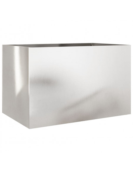 Fioriera Argento 62x40x39 cm in Acciaio Inox