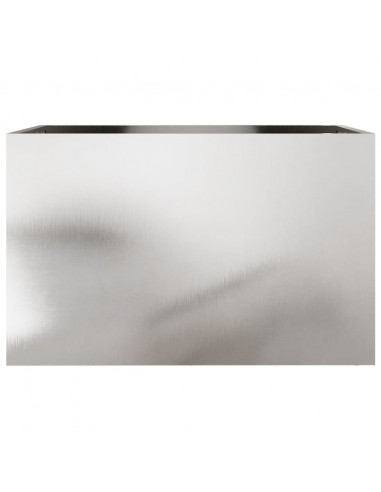 Fioriera Argento 62x40x39 cm in Acciaio Inox
