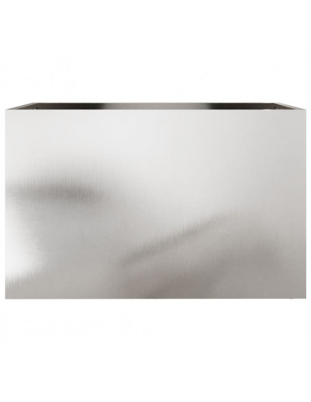 Fioriera Argento 62x40x39 cm in Acciaio Inox