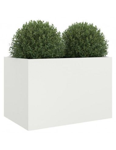 Fioriera Bianca 62x47x46 cm in Acciaio Laminato a Freddo