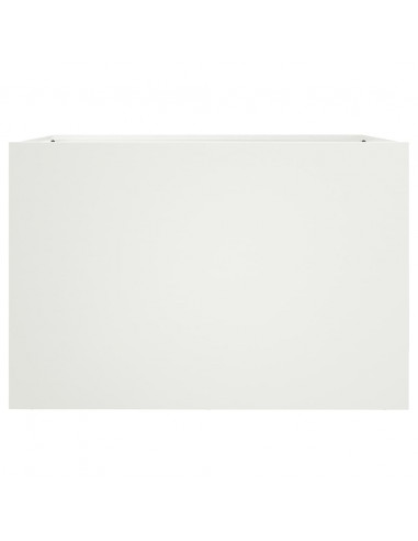 Fioriera Bianca 62x47x46 cm in Acciaio Laminato a Freddo