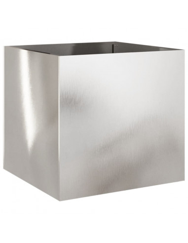 Fioriera Argento 49x47x46 cm in Acciaio Inox