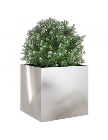 Fioriera Argento 49x47x46 cm in Acciaio Inox