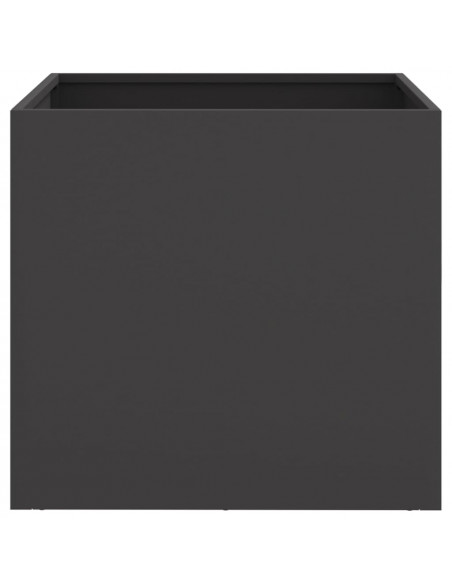 Fioriera Nera 42x40x39 cm in Acciaio Laminato a Freddo