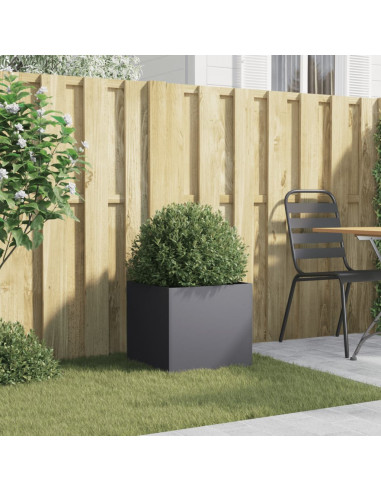 Fioriera Antracite 42x40x39 cm in Acciaio Laminato a Freddo