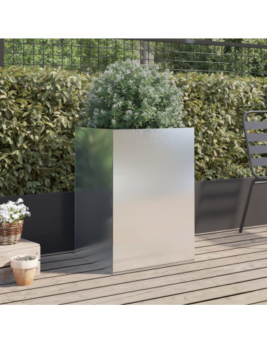 Fioriera Argento 52x48x75 cm in Acciaio Inox