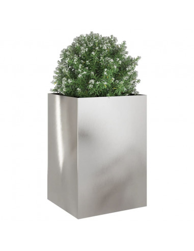 Fioriera Argento 52x48x75 cm in Acciaio Inox