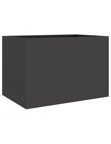 Fioriera Nera 62x47x46 cm in Acciaio Laminato a Freddo