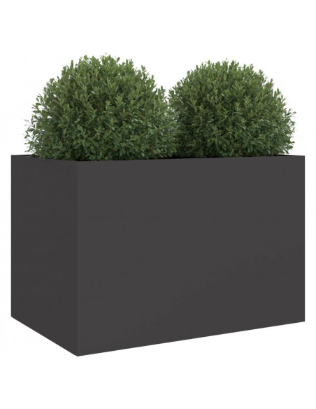 Fioriera Nera 62x47x46 cm in Acciaio Laminato a Freddo