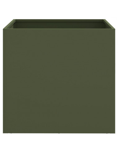 Fioriera Verde Oliva 42x40x39 cm in Acciaio Laminato a Freddo