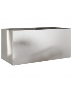 Fioriera Argento 62x30x29 cm in Acciaio Inox 2