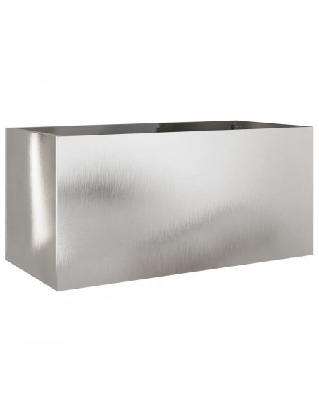 Fioriera Argento 62x30x29 cm in Acciaio Inox