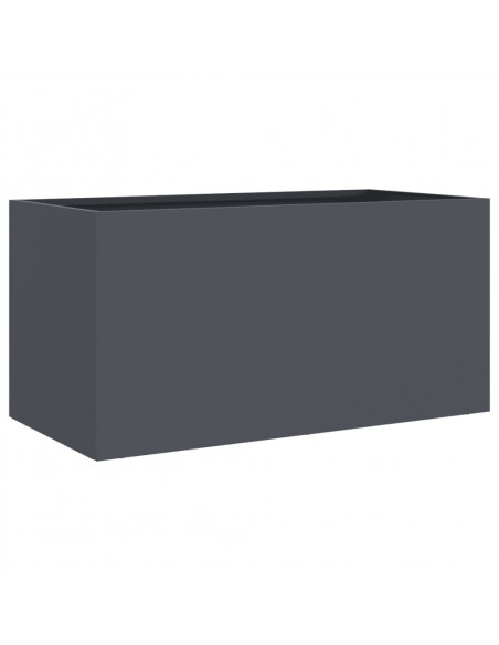 Fioriera Antracite 62x30x29 cm in Acciaio Laminato a Freddo