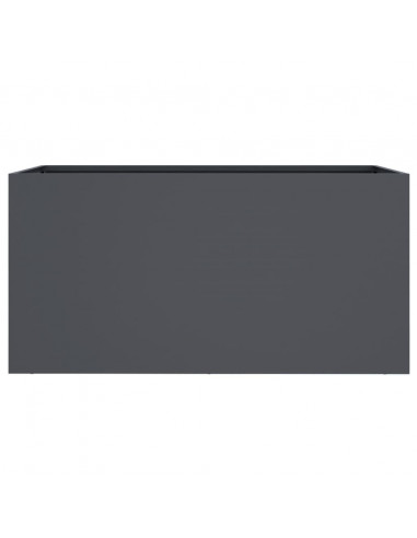 Fioriera Antracite 62x30x29 cm in Acciaio Laminato a Freddo